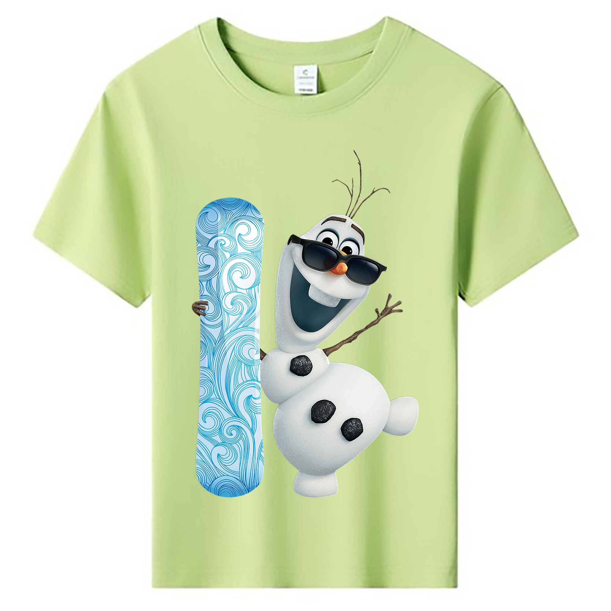 （画像用） アナと雪の女王 アンナ エルサ Frozen Anna Elsa 綿100％キッズTシャツ（フロントプリント）